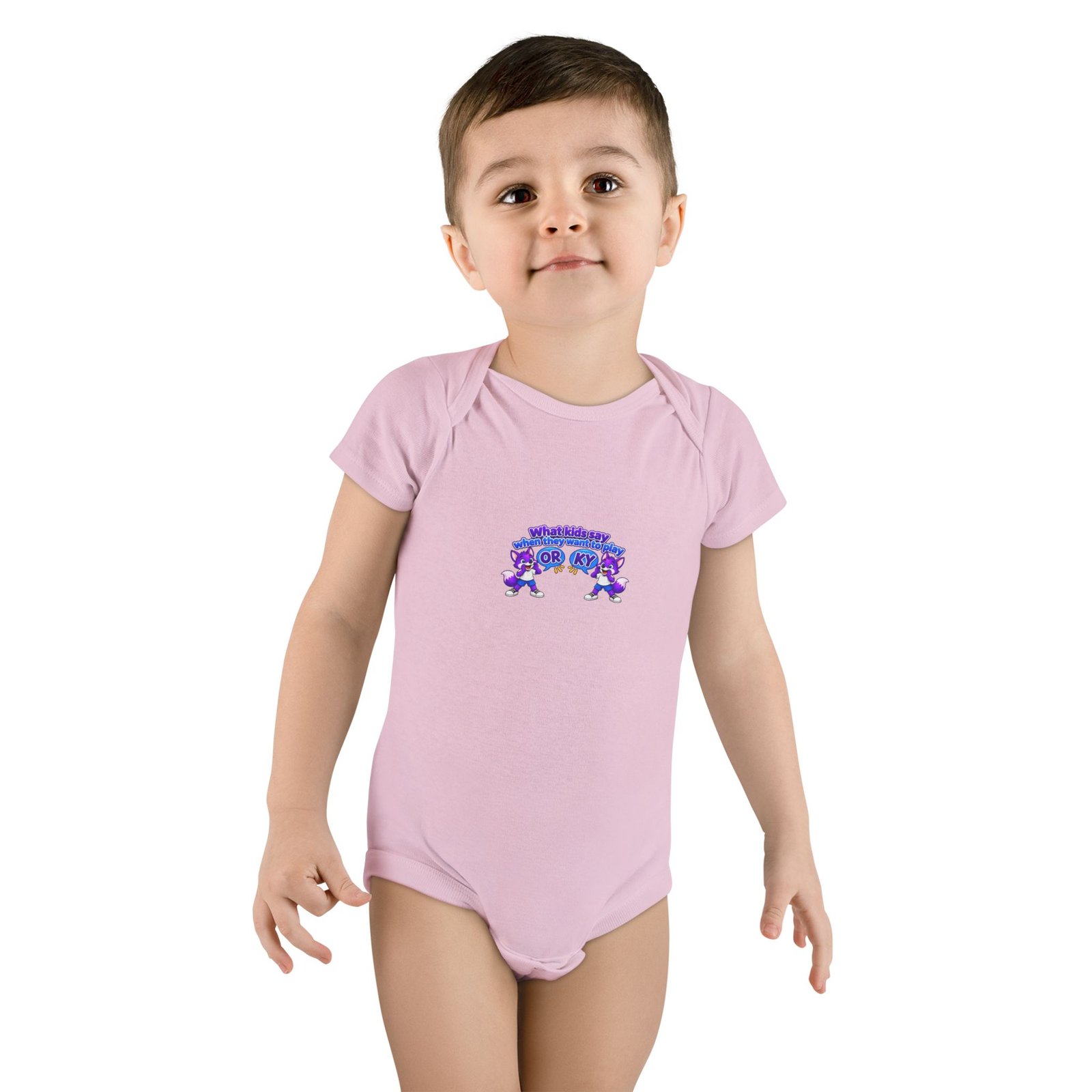 Baby Short Sleeve Onesie® - What Kids Say " - Image 15