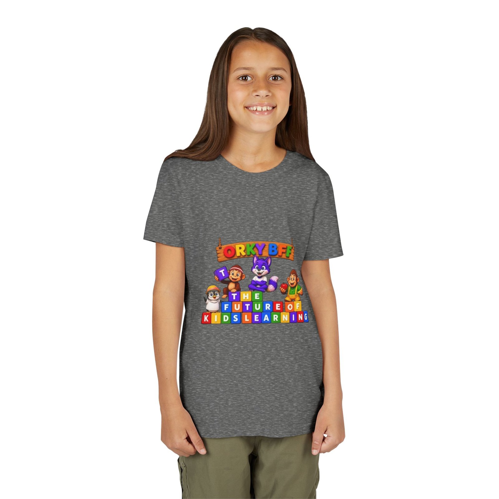 Youth Short Sleeve Tee — 'The Future of Kids Learning' - Image 16