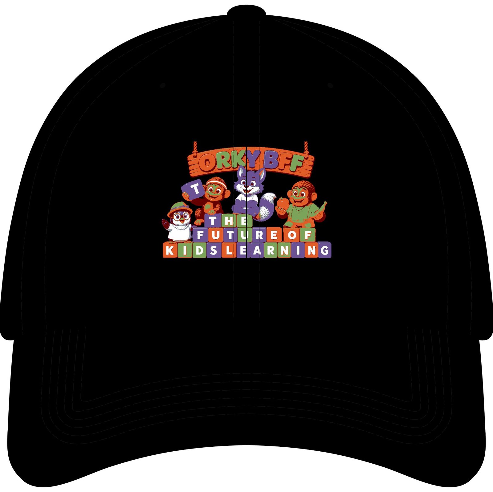 Youth Embroidered Baseball Cap – 'The Future of Kids Learning' - Image 9
