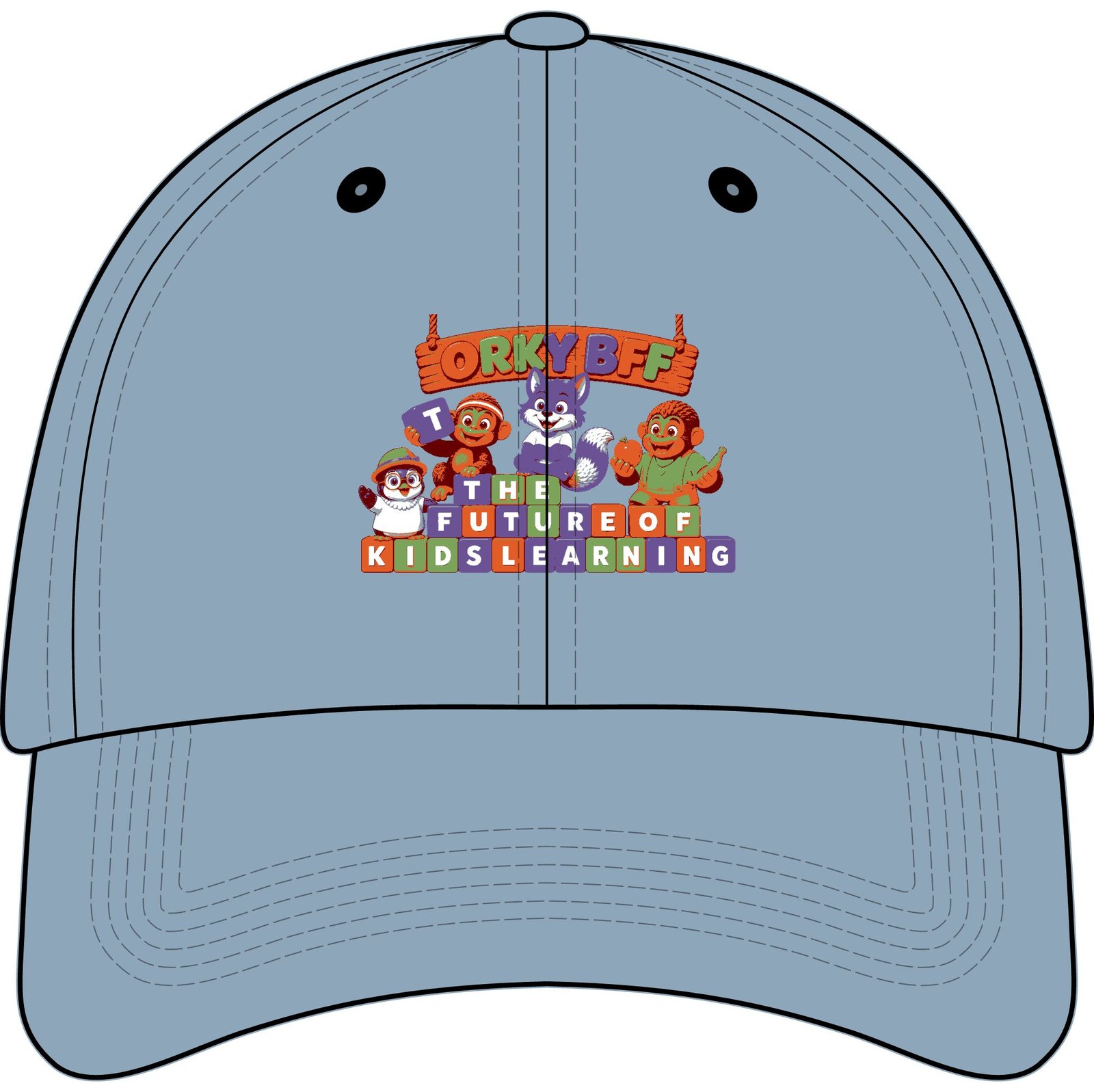 Youth Embroidered Baseball Cap – 'The Future of Kids Learning' - Image 17