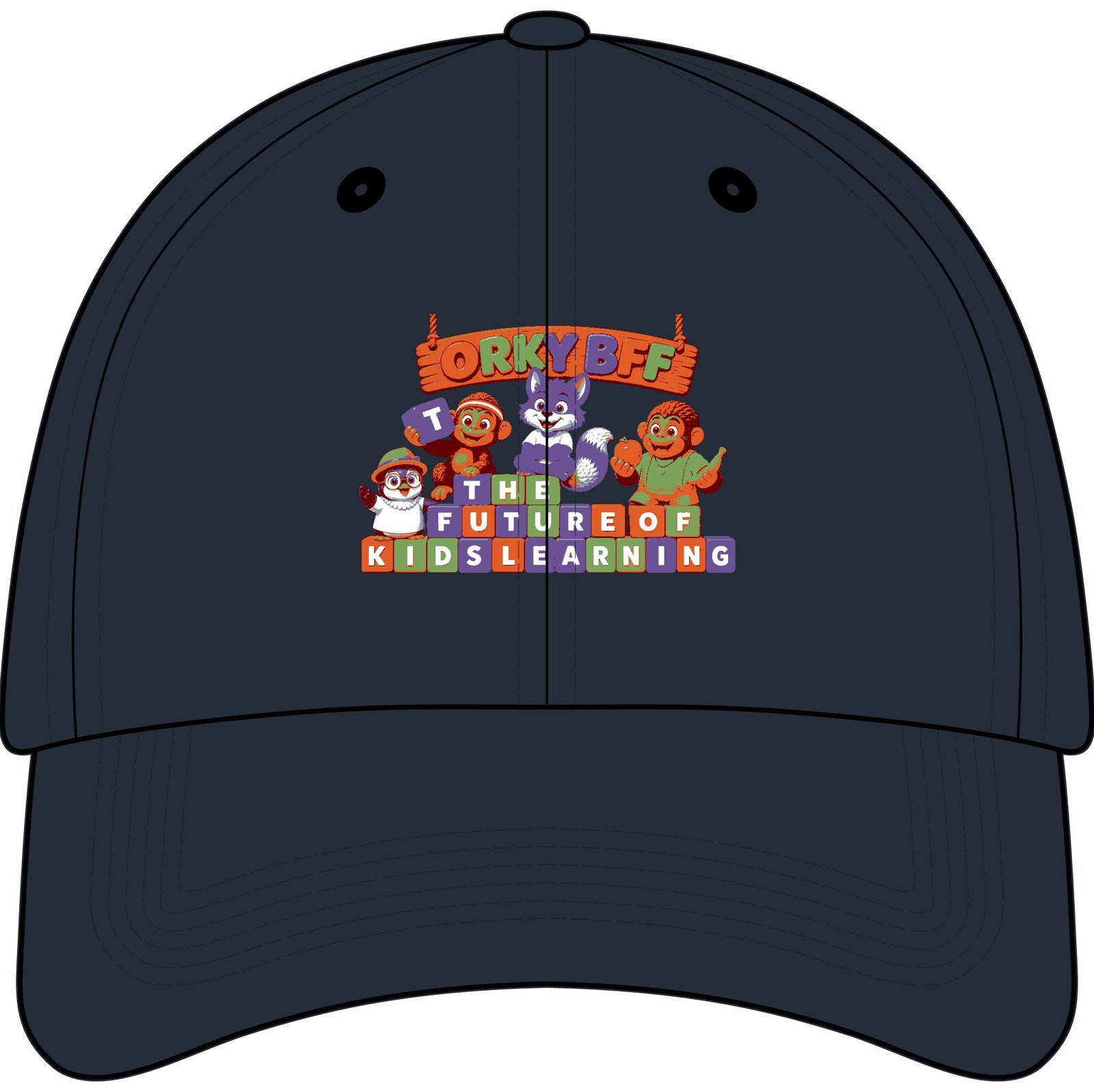 Youth Embroidered Baseball Cap – 'The Future of Kids Learning' - Image 25
