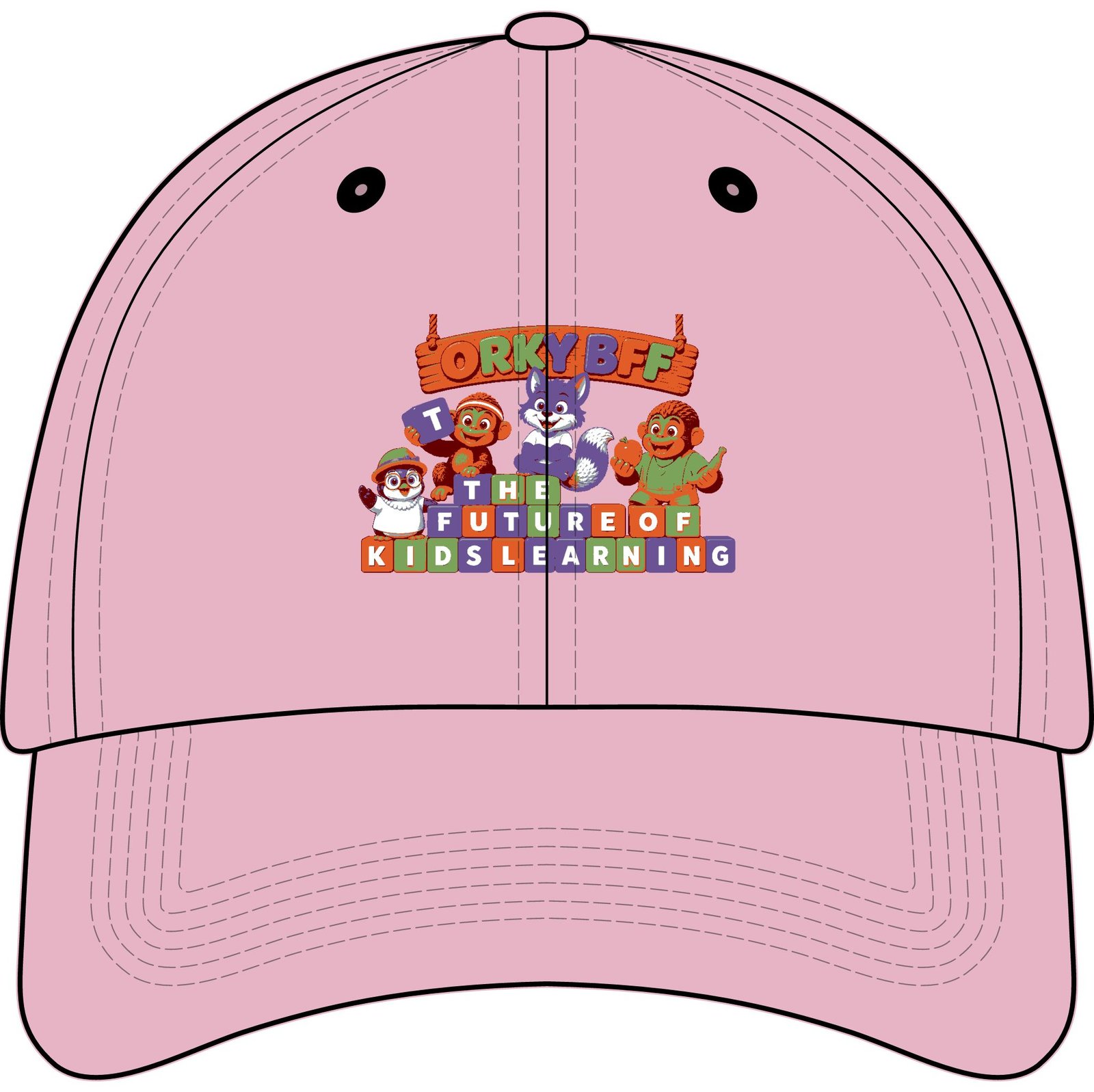 Youth Embroidered Baseball Cap – 'The Future of Kids Learning' - Image 29