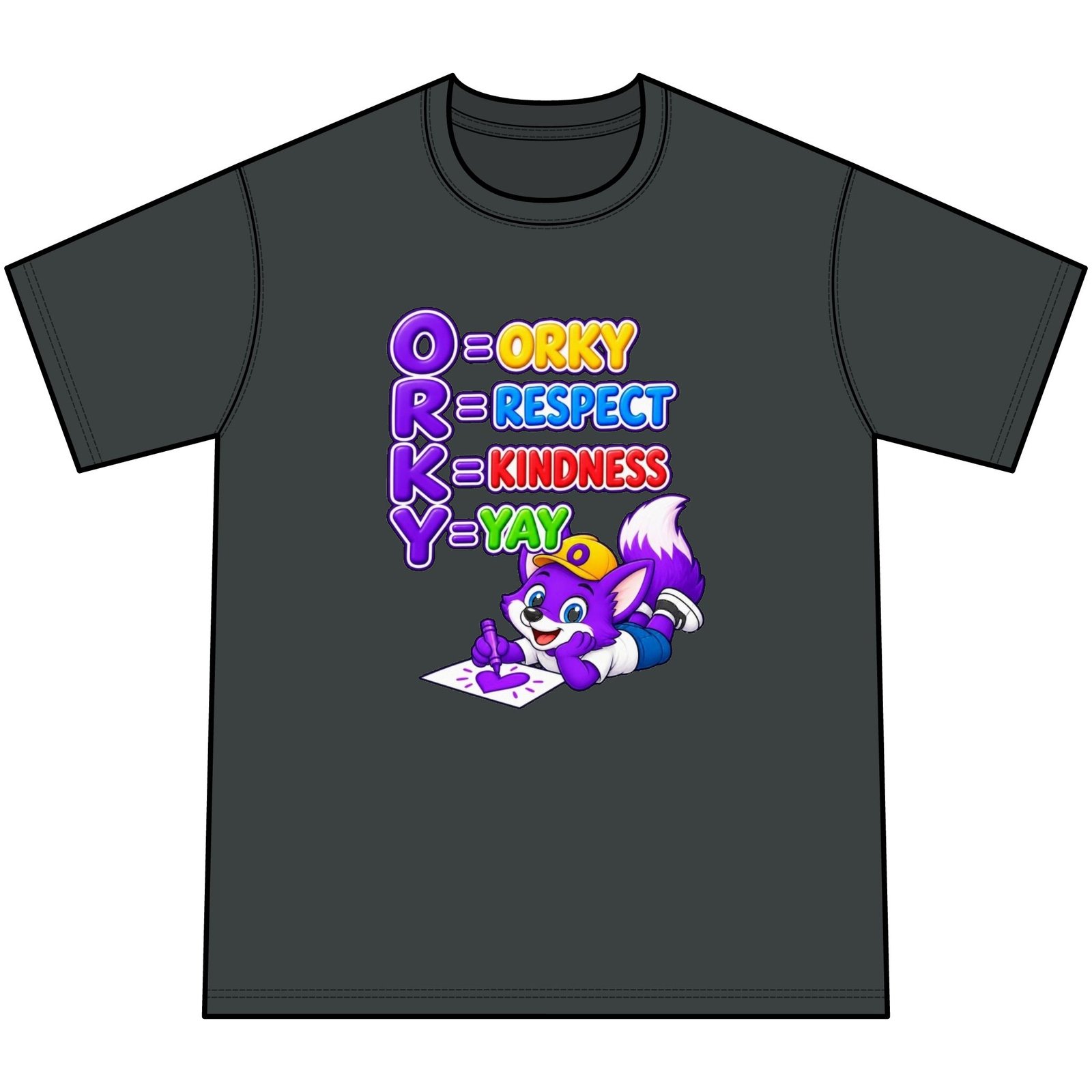 Youth Tie-Dye Tee — "ORKY: Respect • Kindness • Yay" - Image 21