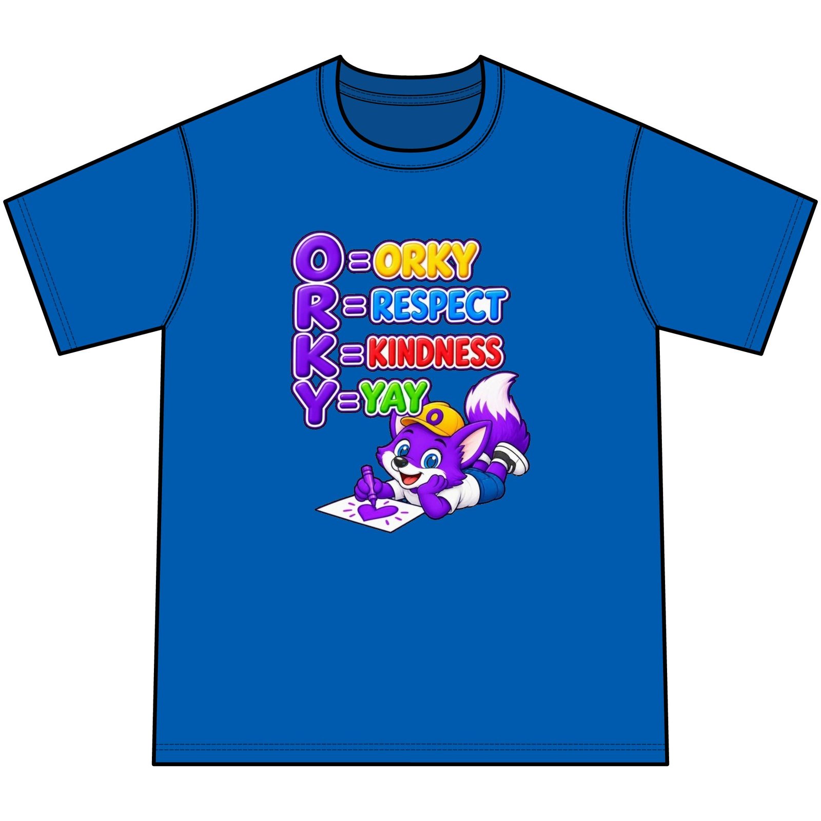 Youth Tie-Dye Tee — "ORKY: Respect • Kindness • Yay" - Image 29