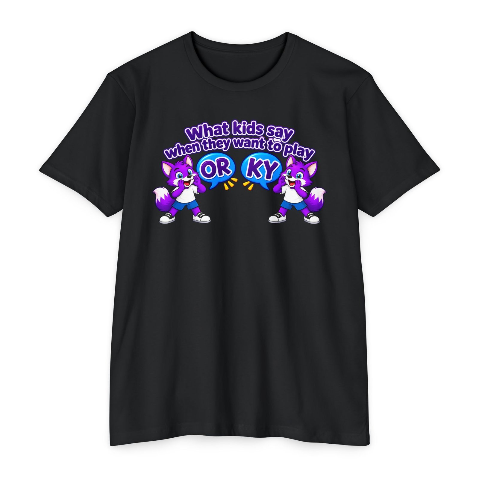 Unisex CVC Jersey T-shirt ___ What Kids Say When They Want to Play "ORKY" T-Shirt - Image 36