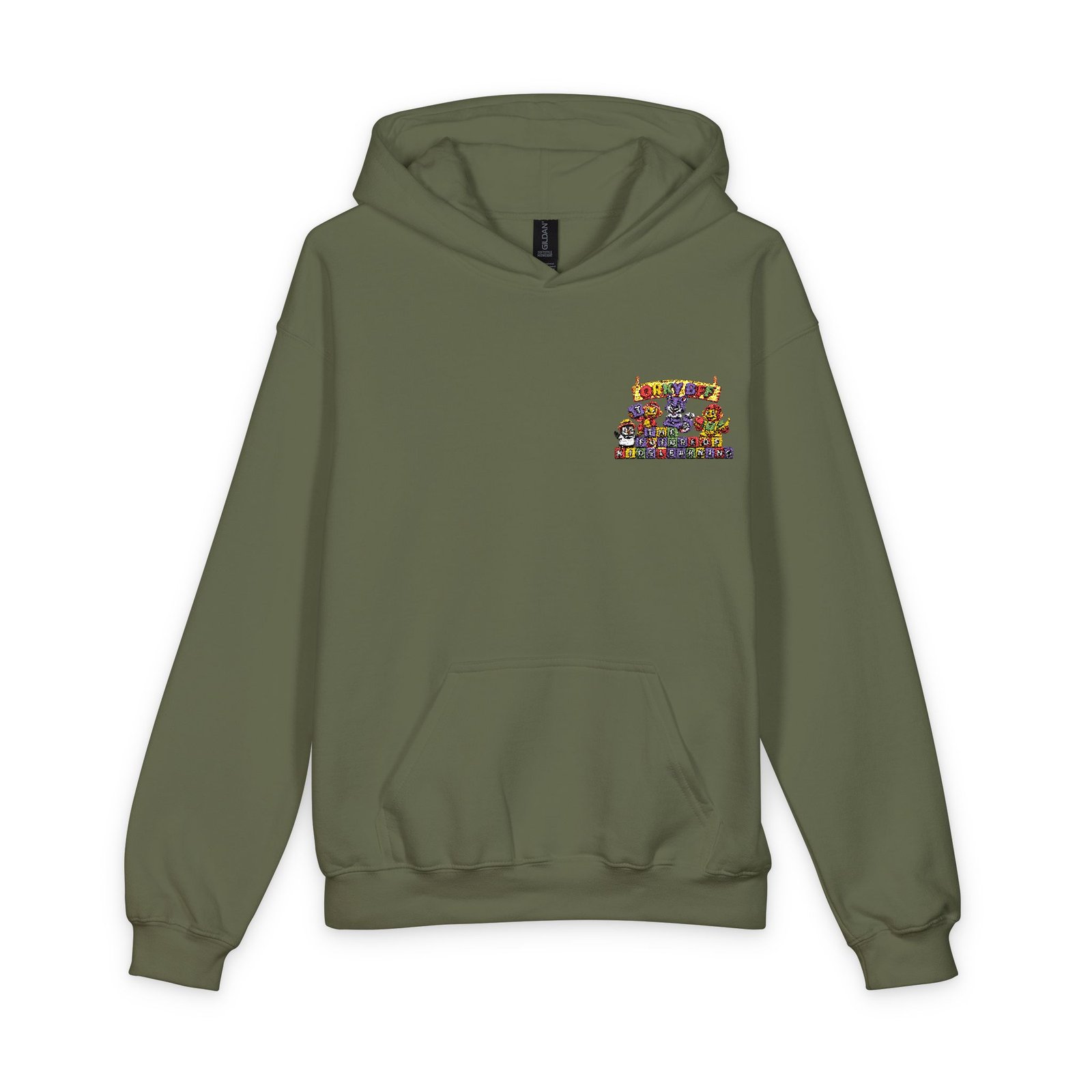 Softstyle Youth Midweight Hooded Sweatshirt –Orky BFF kids learning - Image 25