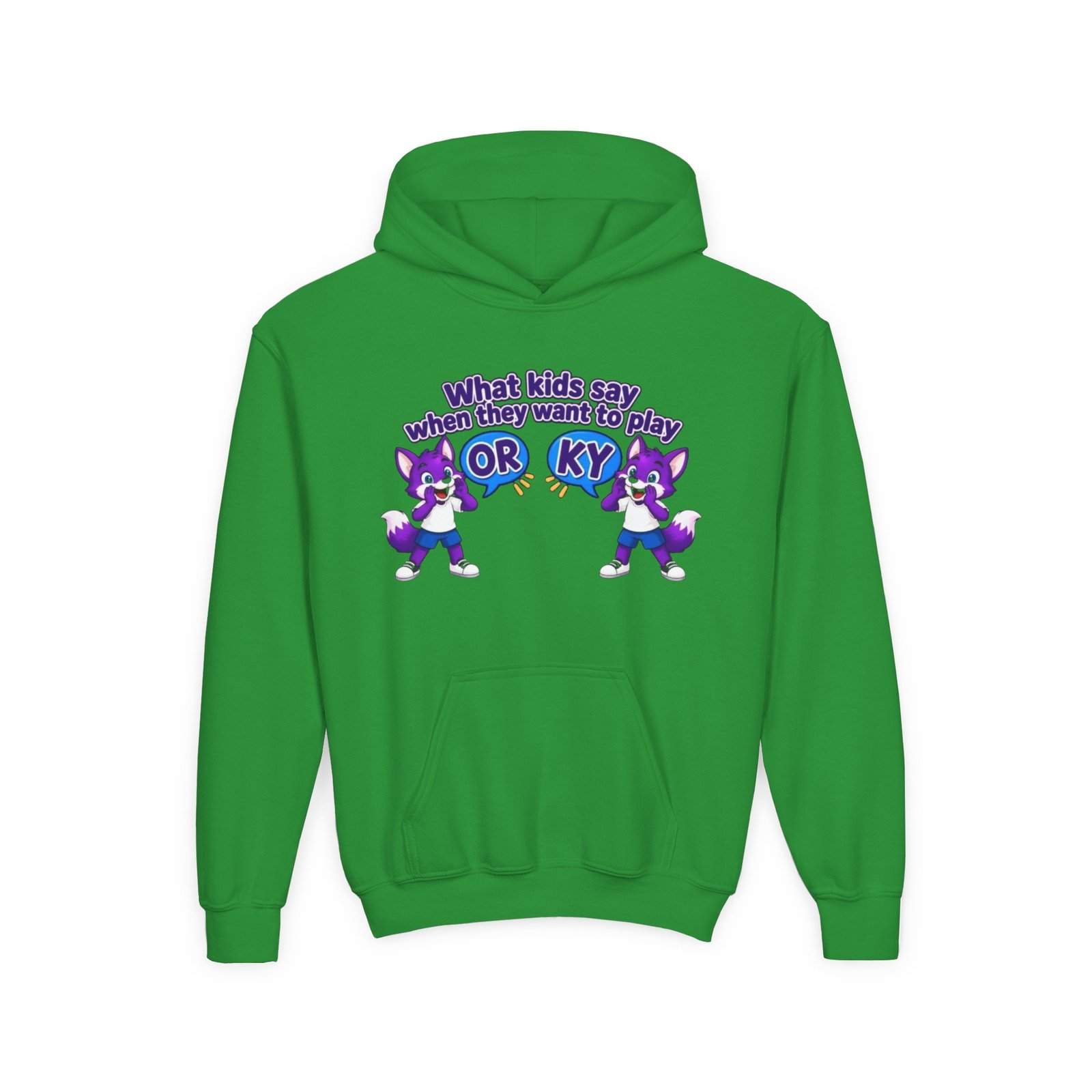 Youth Heavy Blend Hooded Sweatshirt — "What kids say " - Image 29