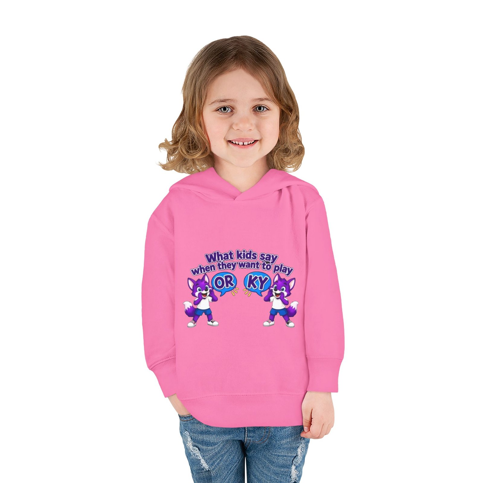 Toddler Pullover Fleece Hoodie__ "What Kids Say " - Image 52