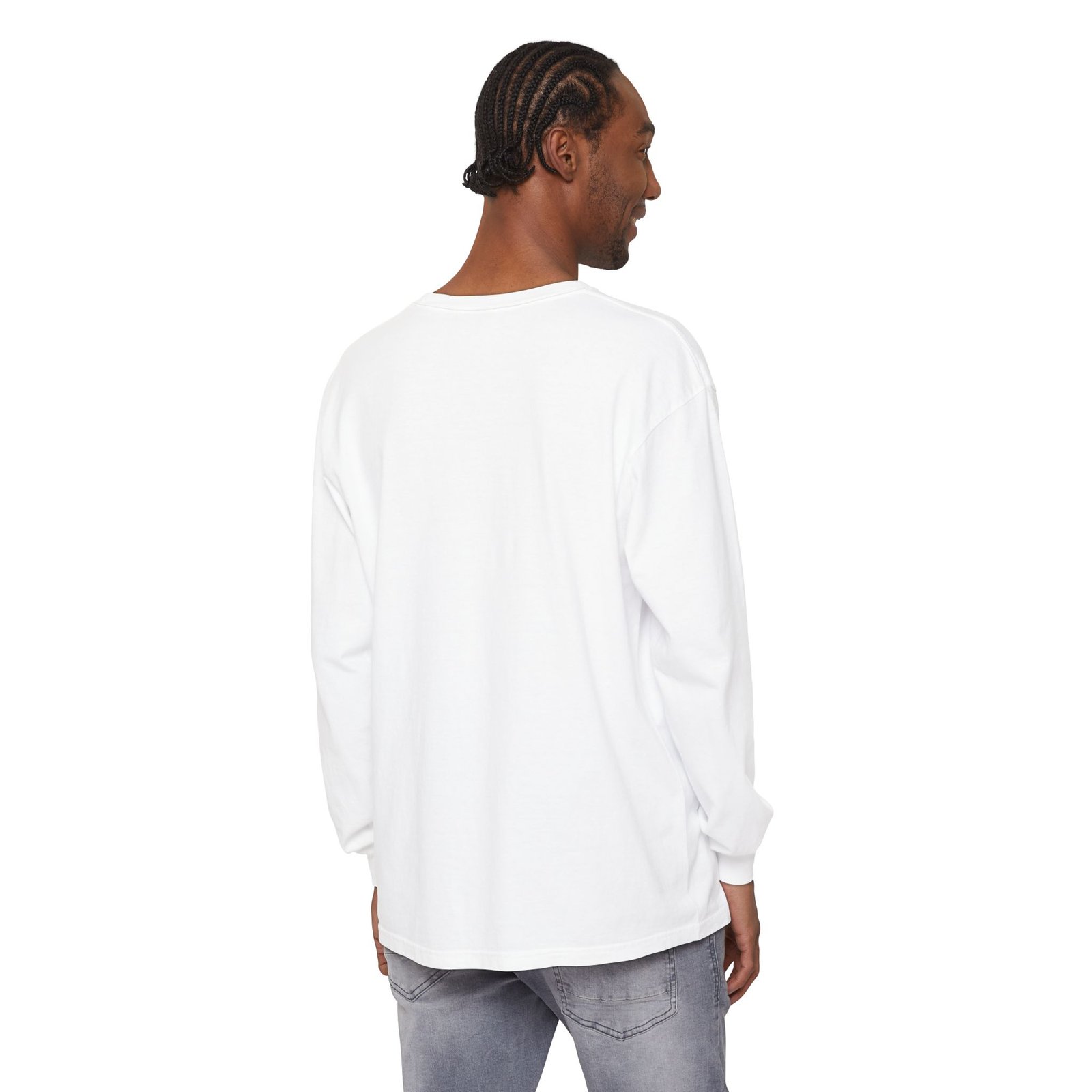 Unisex Garment-dyed Long Sleeve T-Shirt __ Different is my magic - Image 4