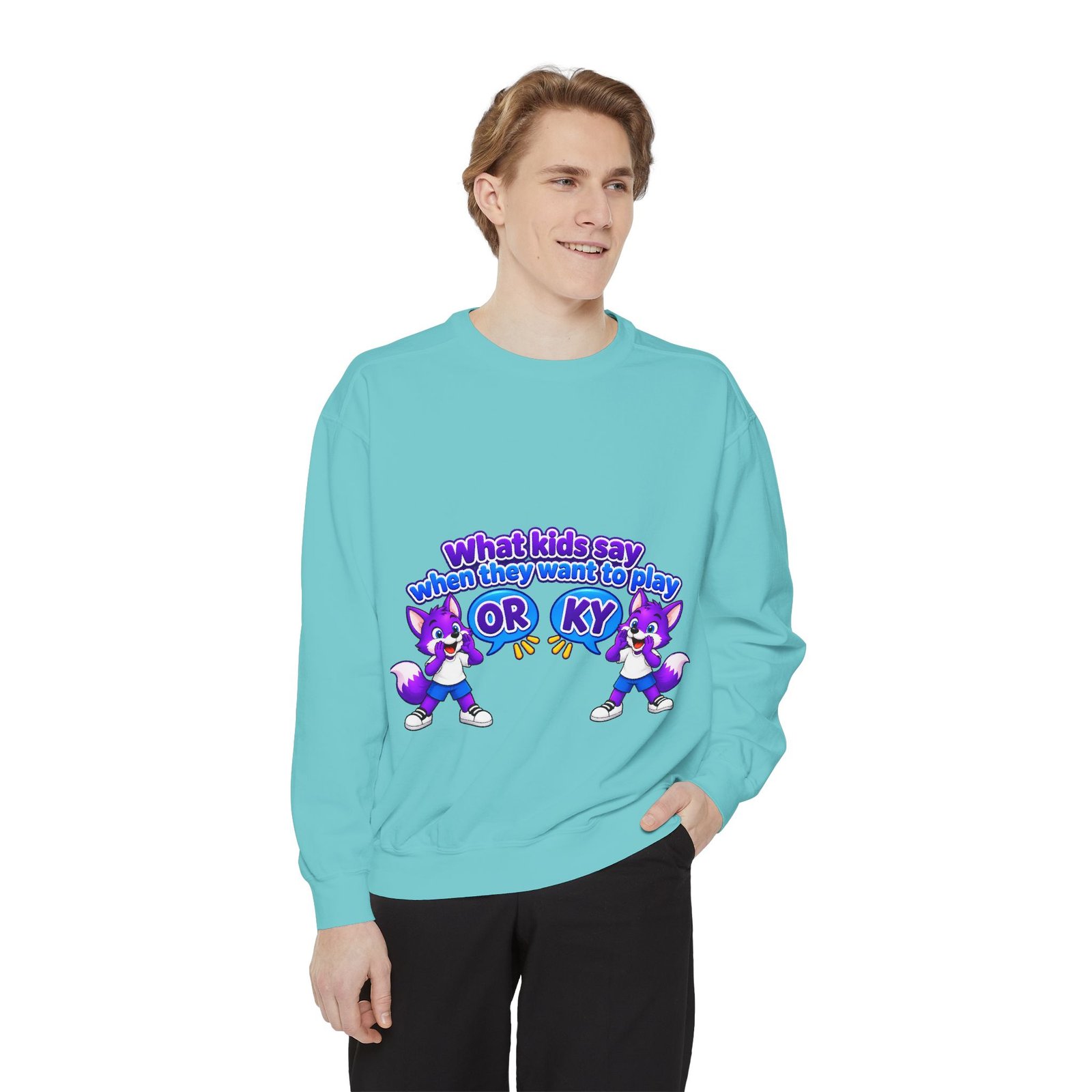 Playful 'What Kids Say When They Want to Play' Sweatshirt - Image 33
