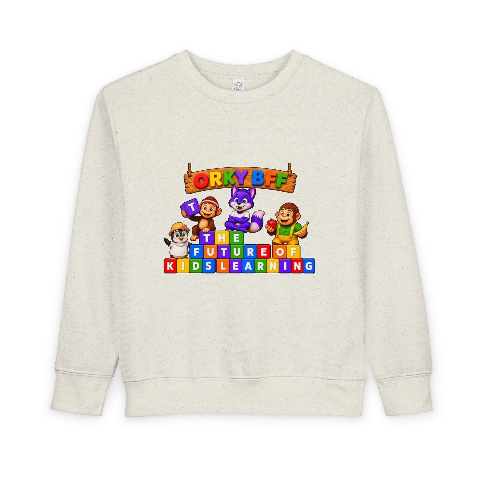 Toddler Sweatshirt — The Future of Kids Learning Orky - Image 2