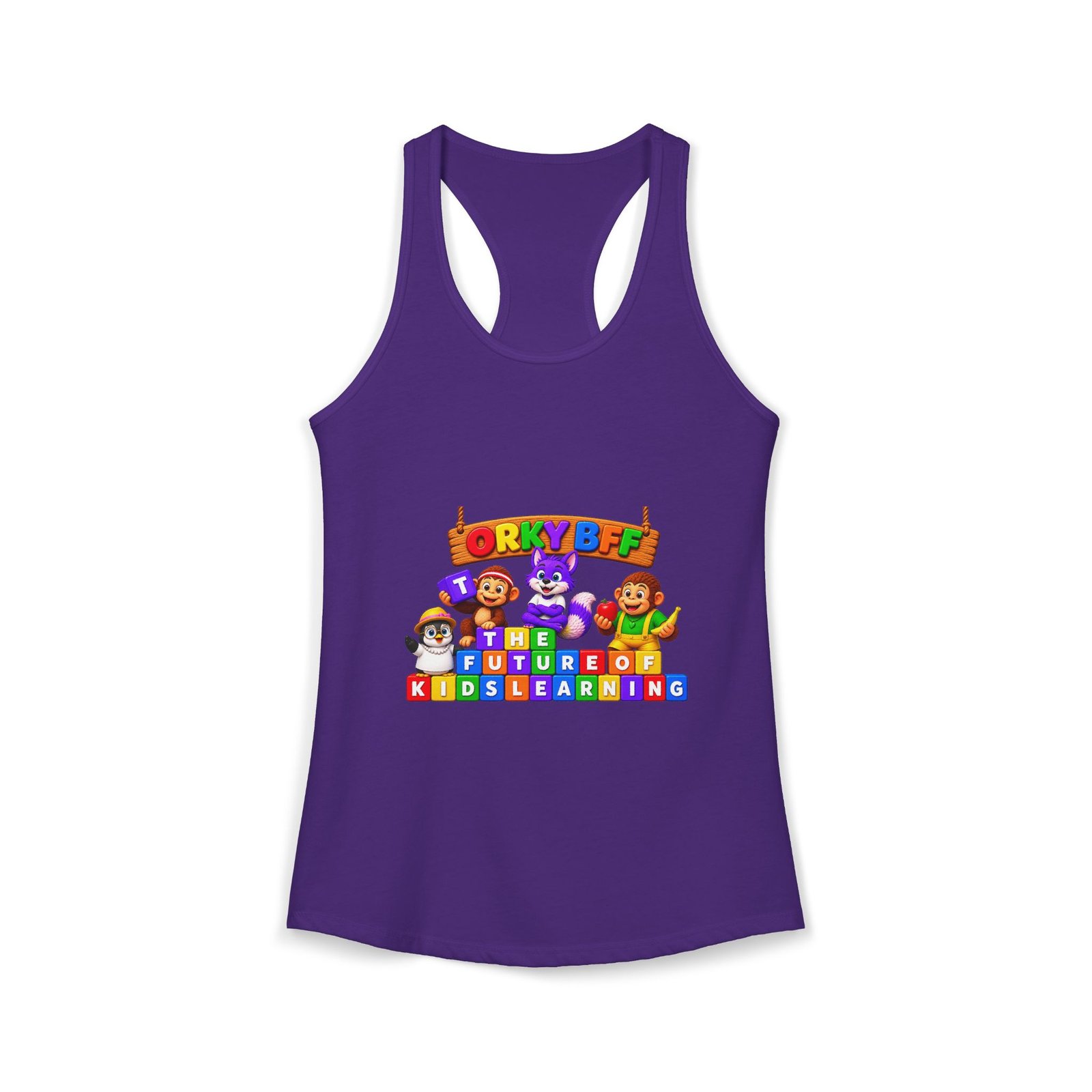 Women's Ideal Racerback Tank__Orky BFF - Image 53