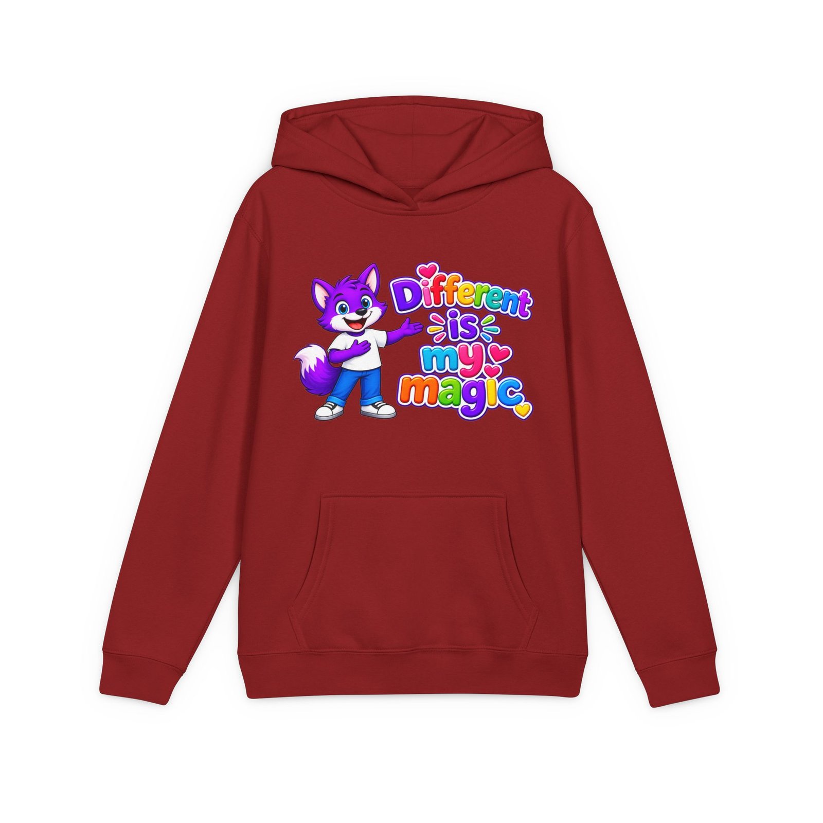 Youth V.I.T.™ Fleece Hoodie– “Different is My Magic” - Image 7