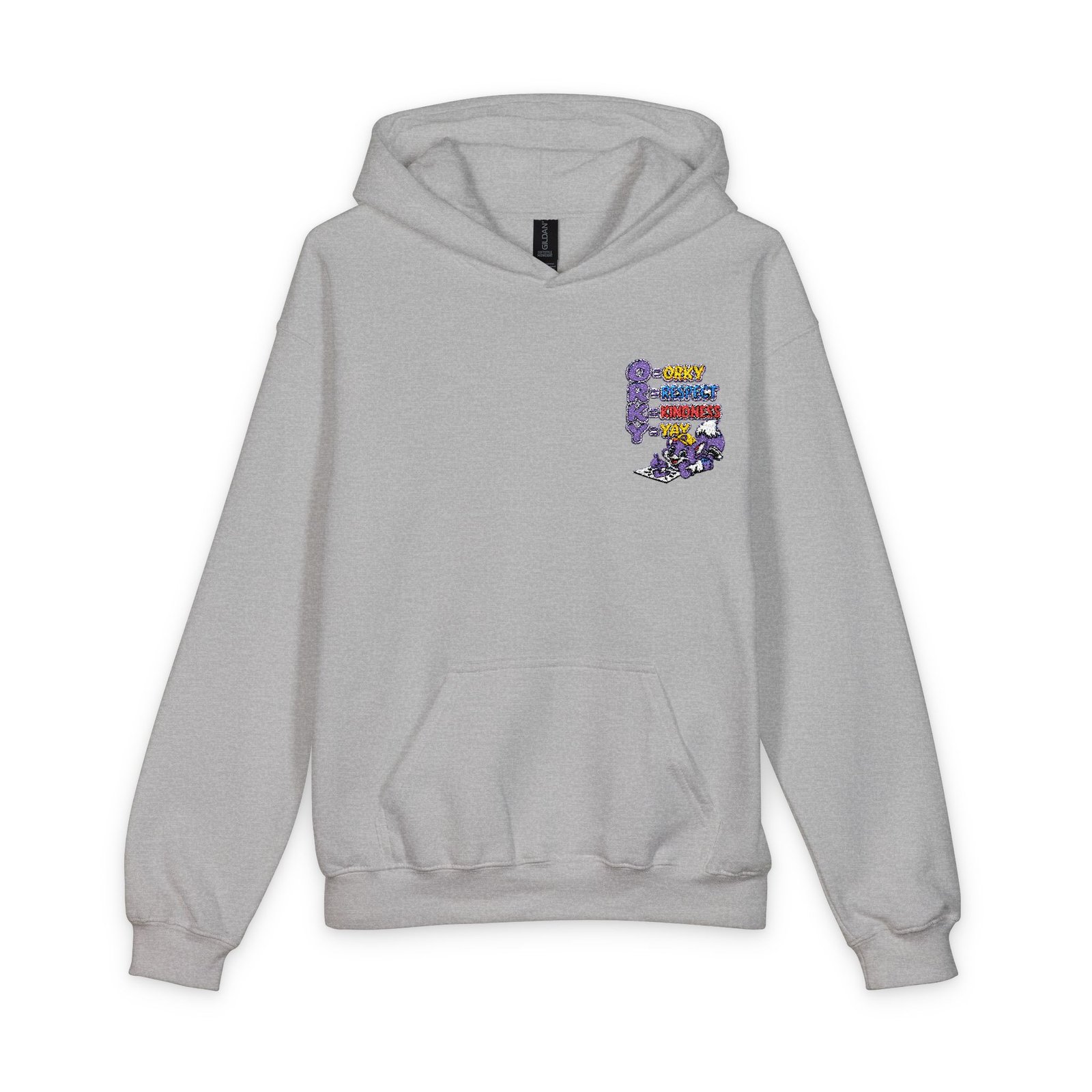 Youth Hoodie — 'Be Kind' Floral Pocket Logo - Image 13