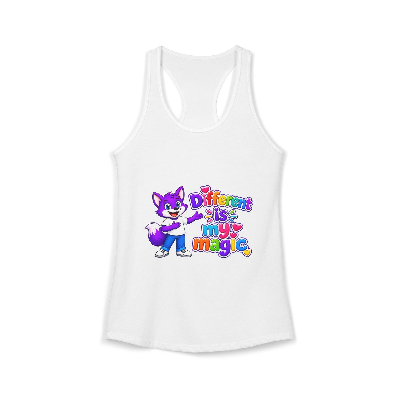 Women's Ideal Racerback Tank__ Different is my magic