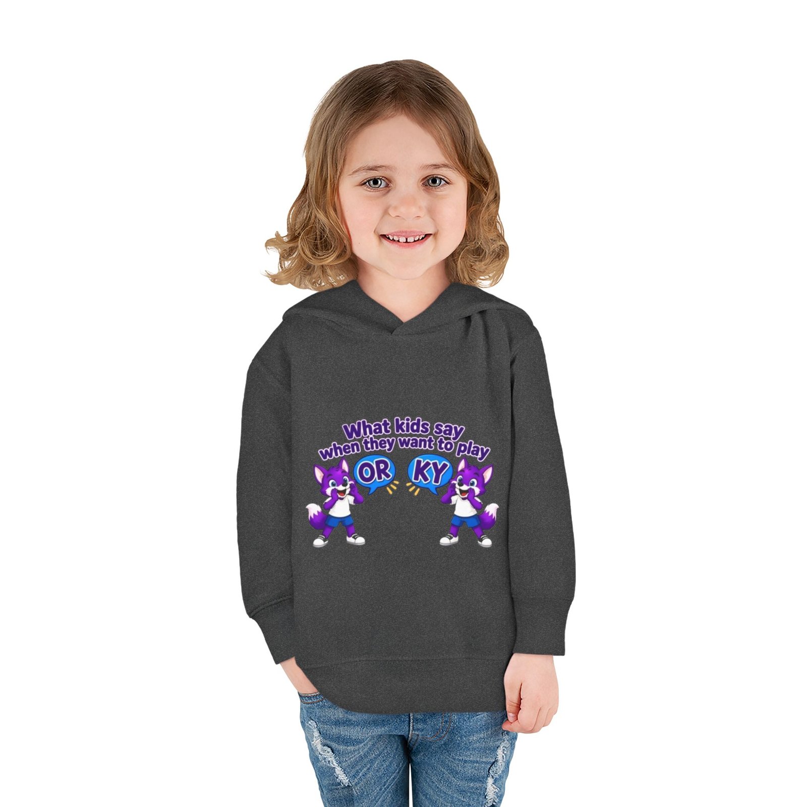 Toddler Pullover Fleece Hoodie__ "What Kids Say " - Image 32