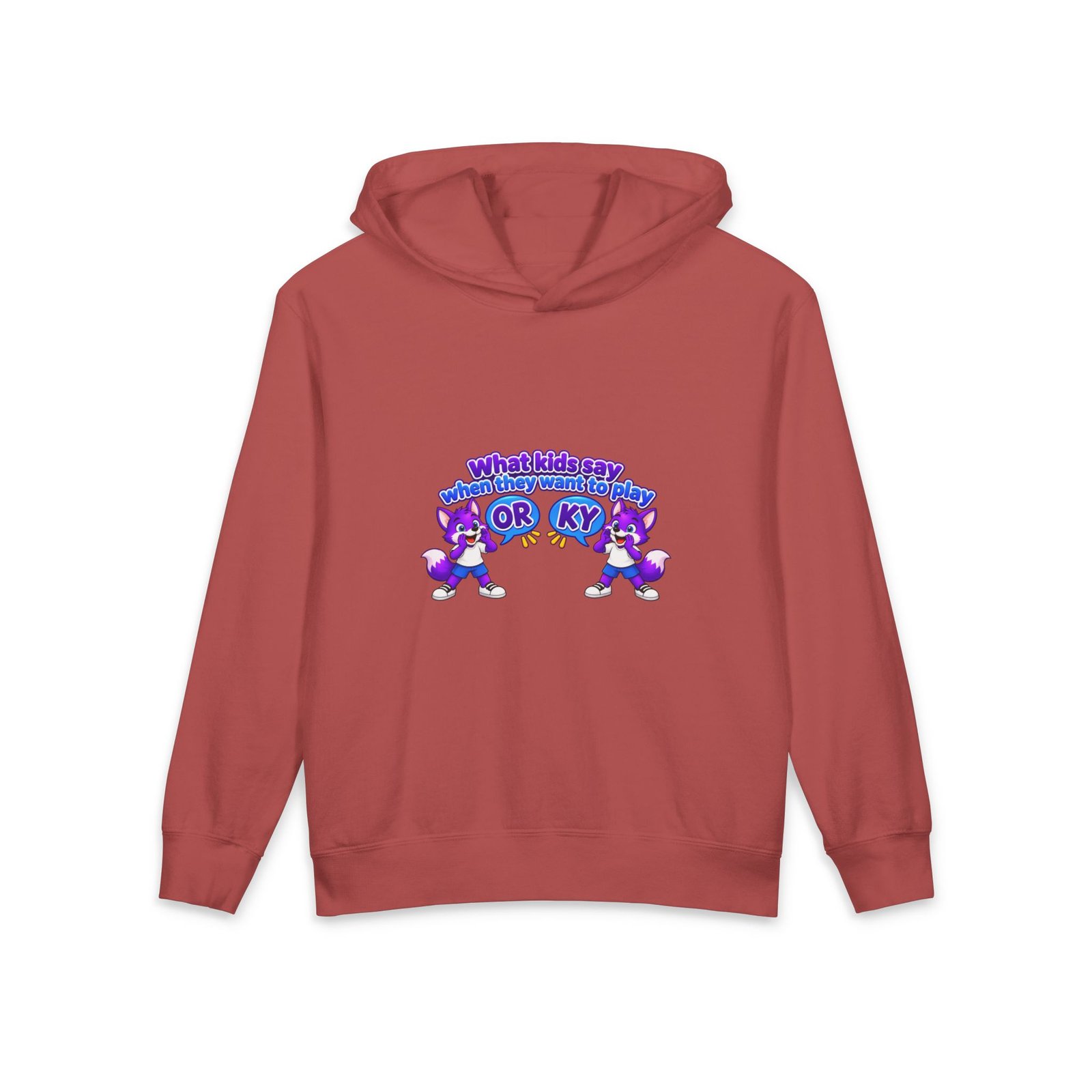 Lightweight Youth Hooded Sweatshirt__What Kids Say - Image 13