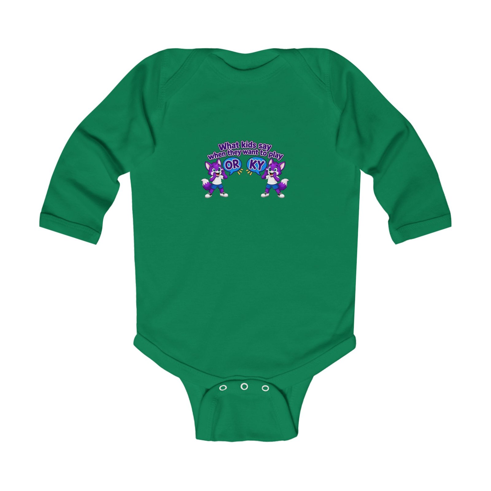 Infant Long Sleeve Bodysuit__"What Kids Say" - Image 5