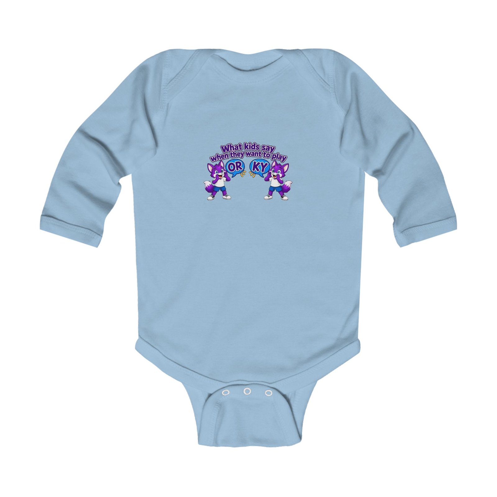 Infant Long Sleeve Bodysuit__"What Kids Say" - Image 7