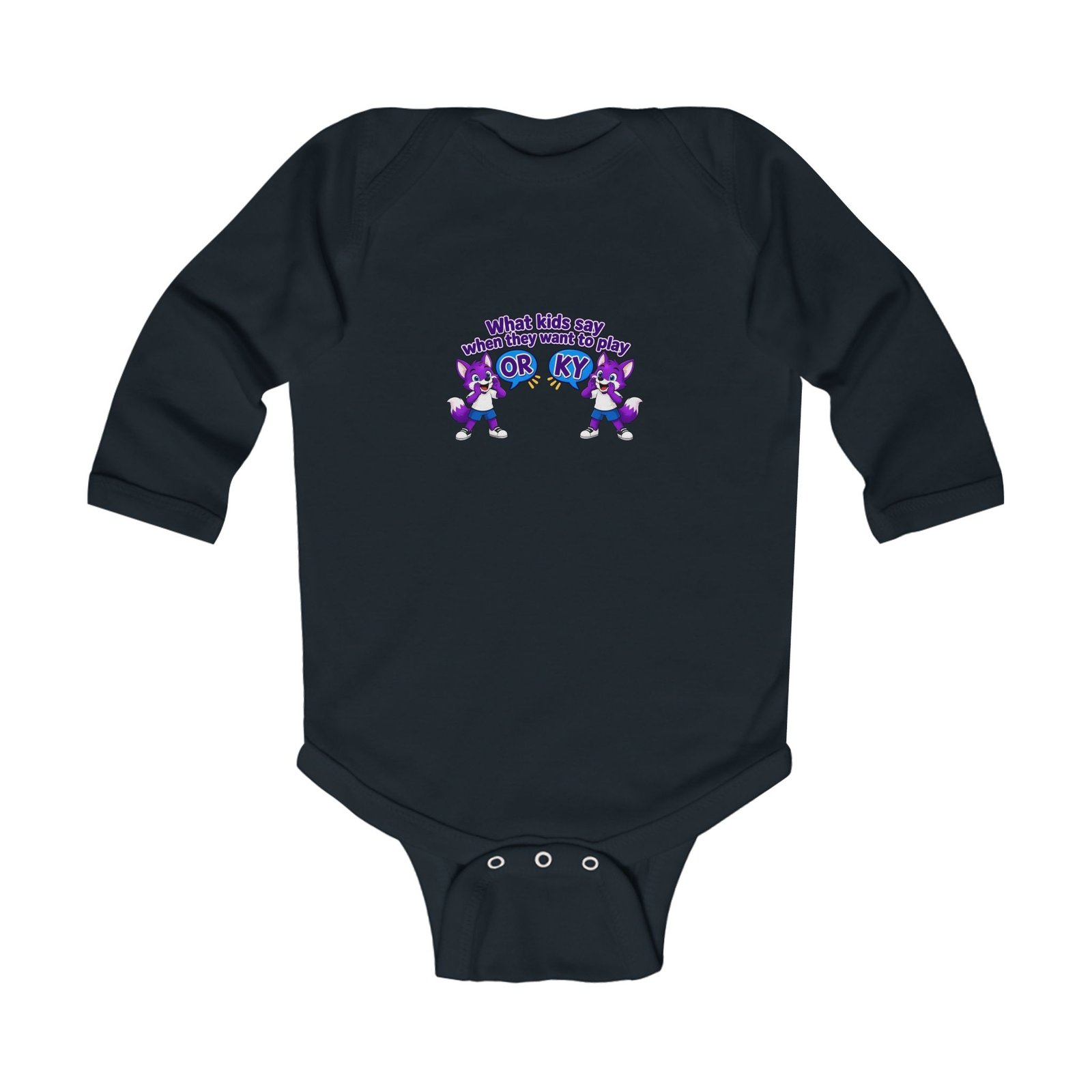 Infant Long Sleeve Bodysuit__"What Kids Say" - Image 9