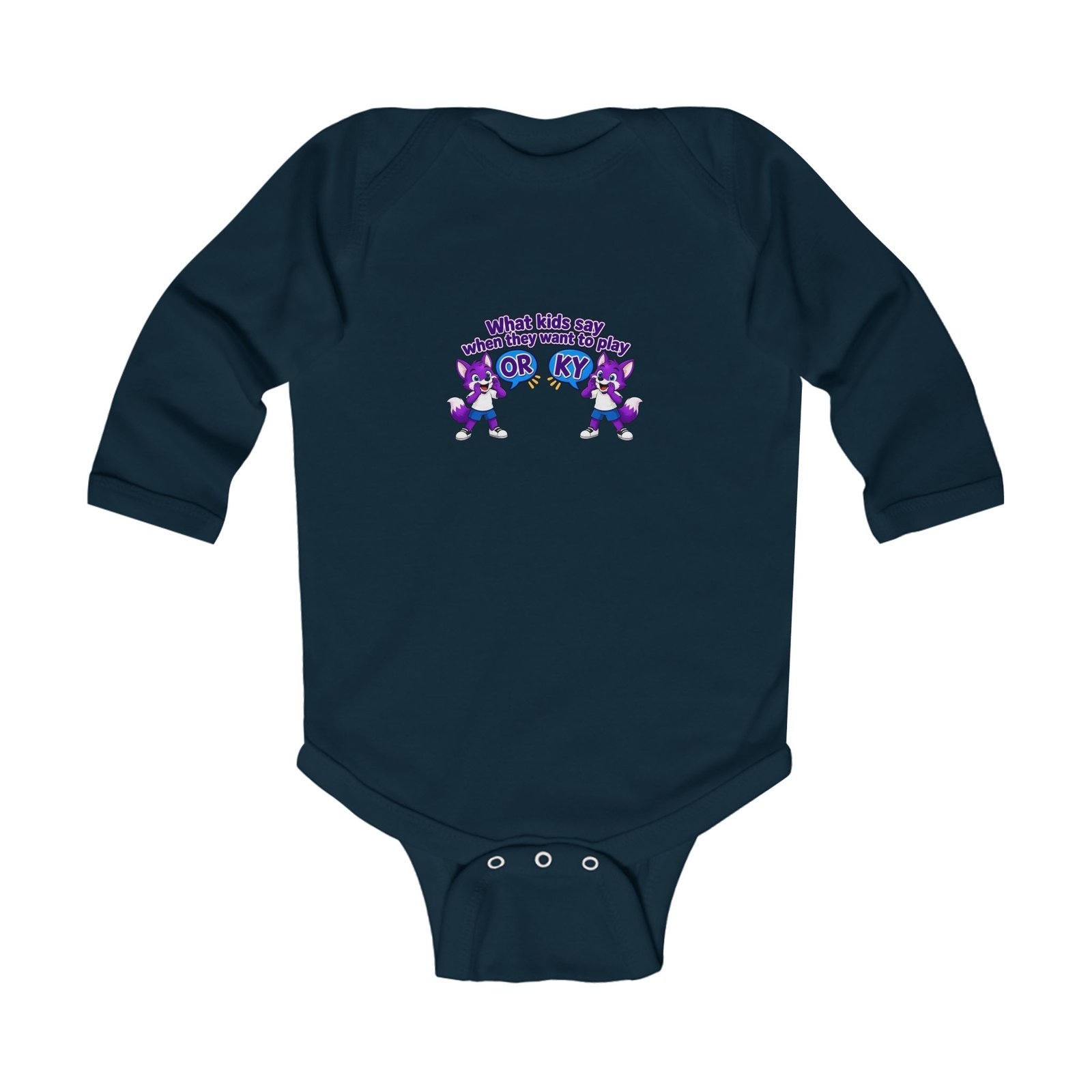 Infant Long Sleeve Bodysuit__"What Kids Say" - Image 11