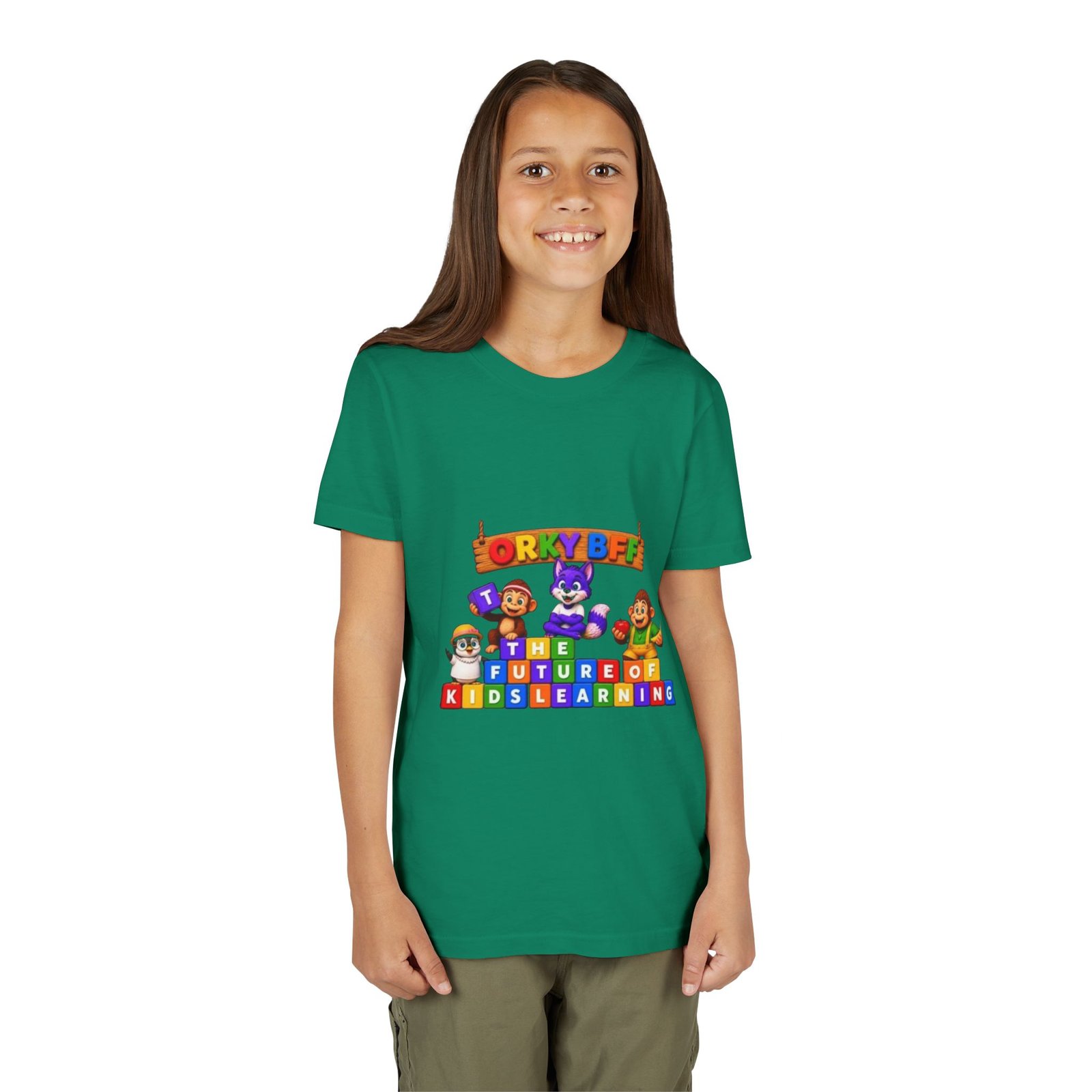 Youth Short Sleeve Tee — 'The Future of Kids Learning' - Image 44