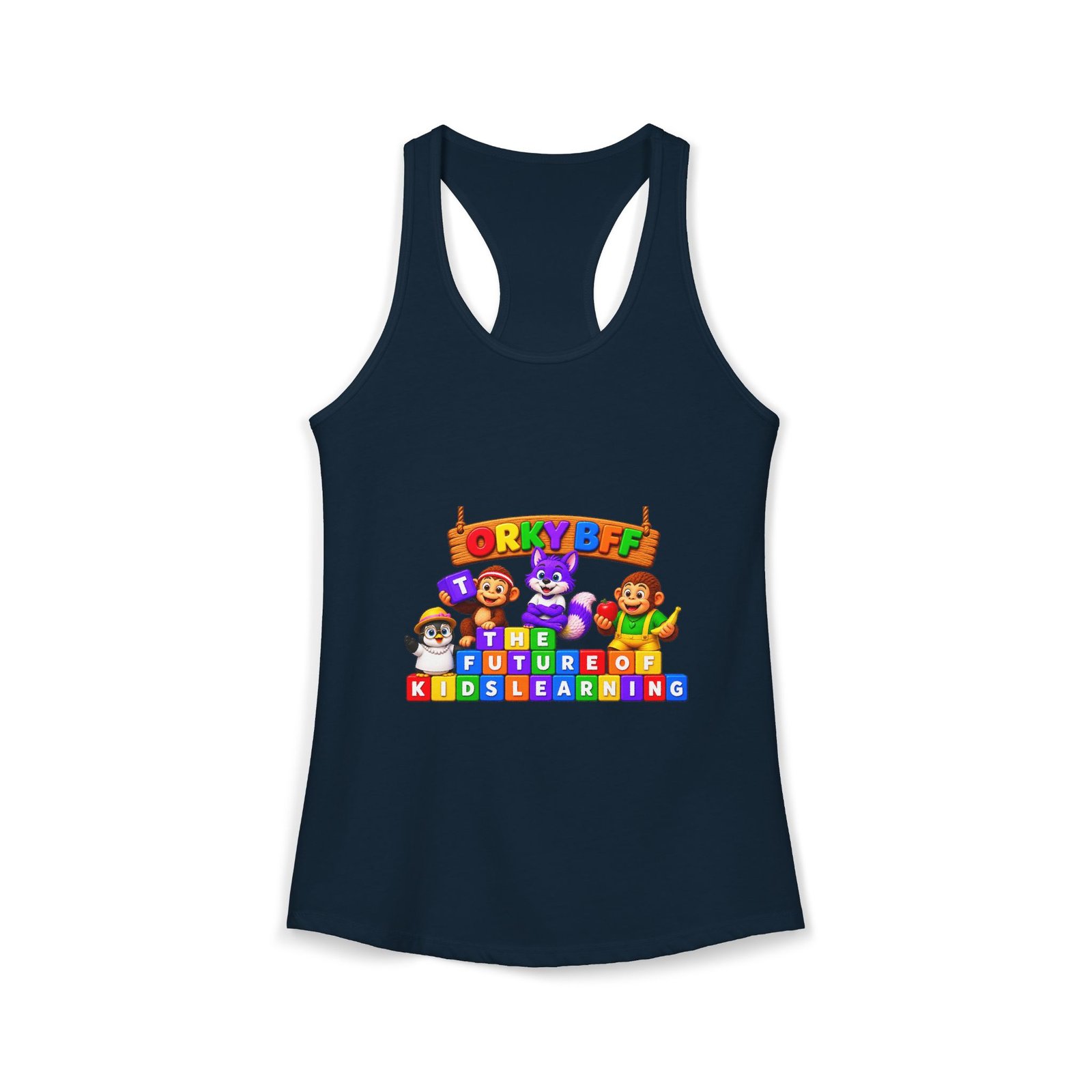 Women's Ideal Racerback Tank__Orky BFF - Image 45