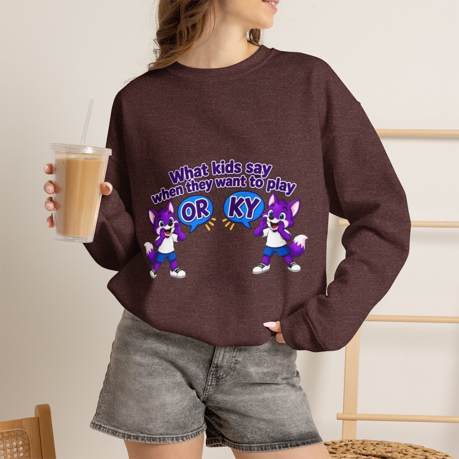 Unisex Heavy Blend™ Crewneck Sweatshirt - 'What Kids Say ' - Image 15