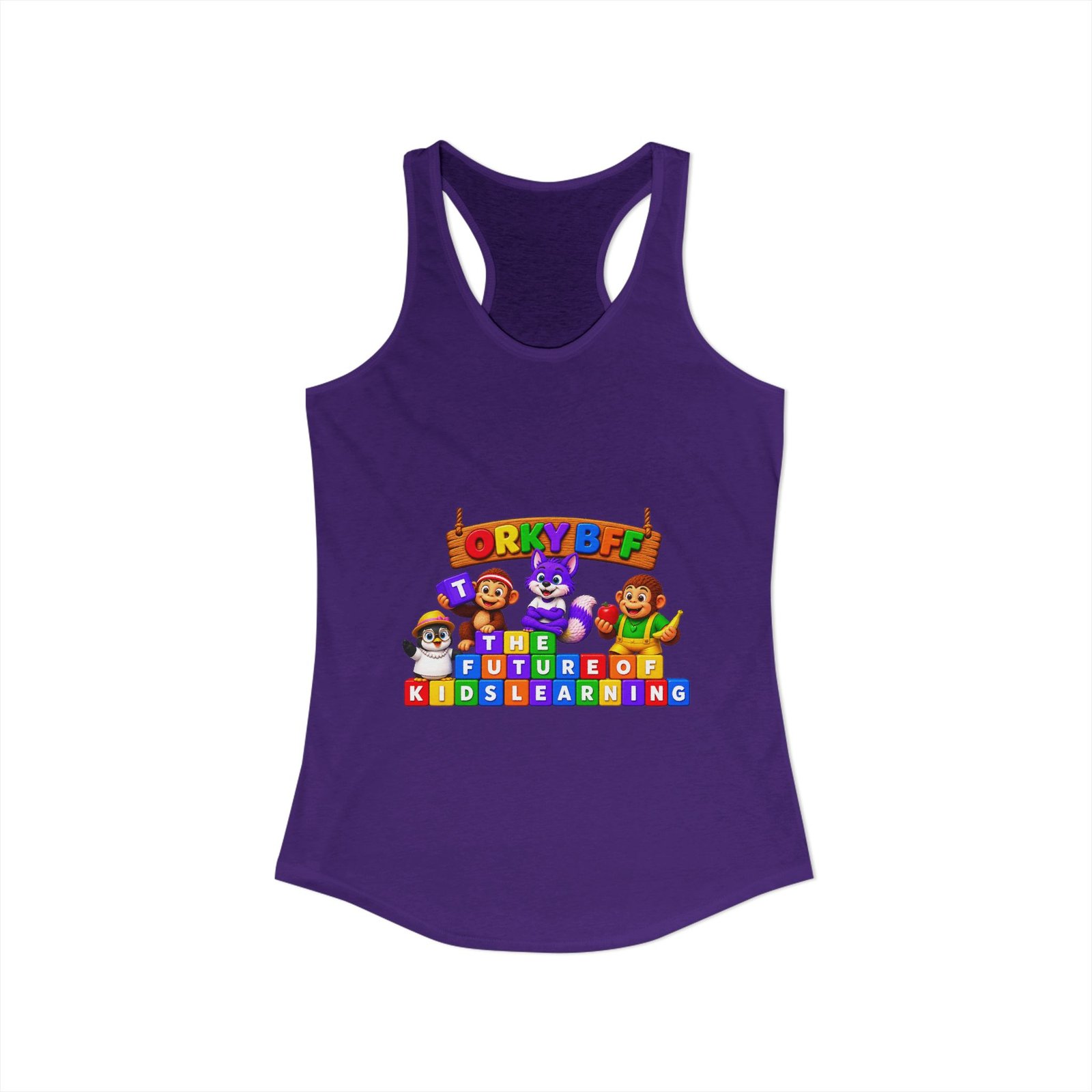 Women's Ideal Racerback Tank__Orky BFF - Image 54