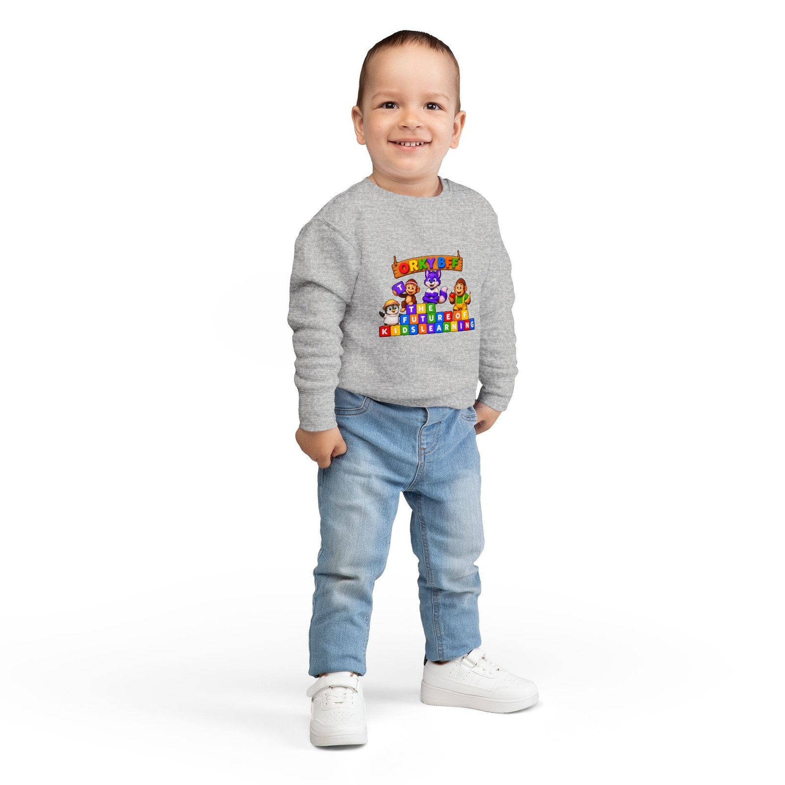 Toddler Sweatshirt — The Future of Kids Learning Orky - Image 8
