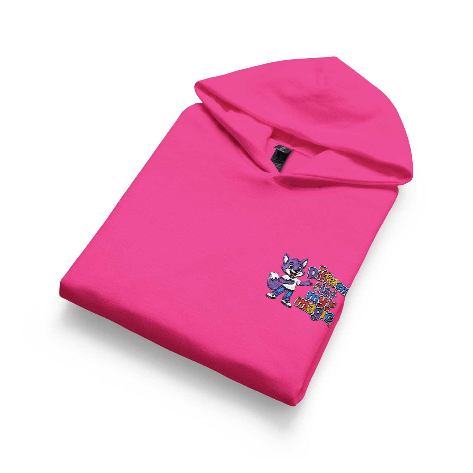 Softstyle Youth Midweight Hooded Sweatshirt — Different is my magic - Image 55