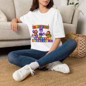 Unisex Softstyle T-Shirt — Colorful Educational Cartoon Tee for Toddlers & Preschoolers
