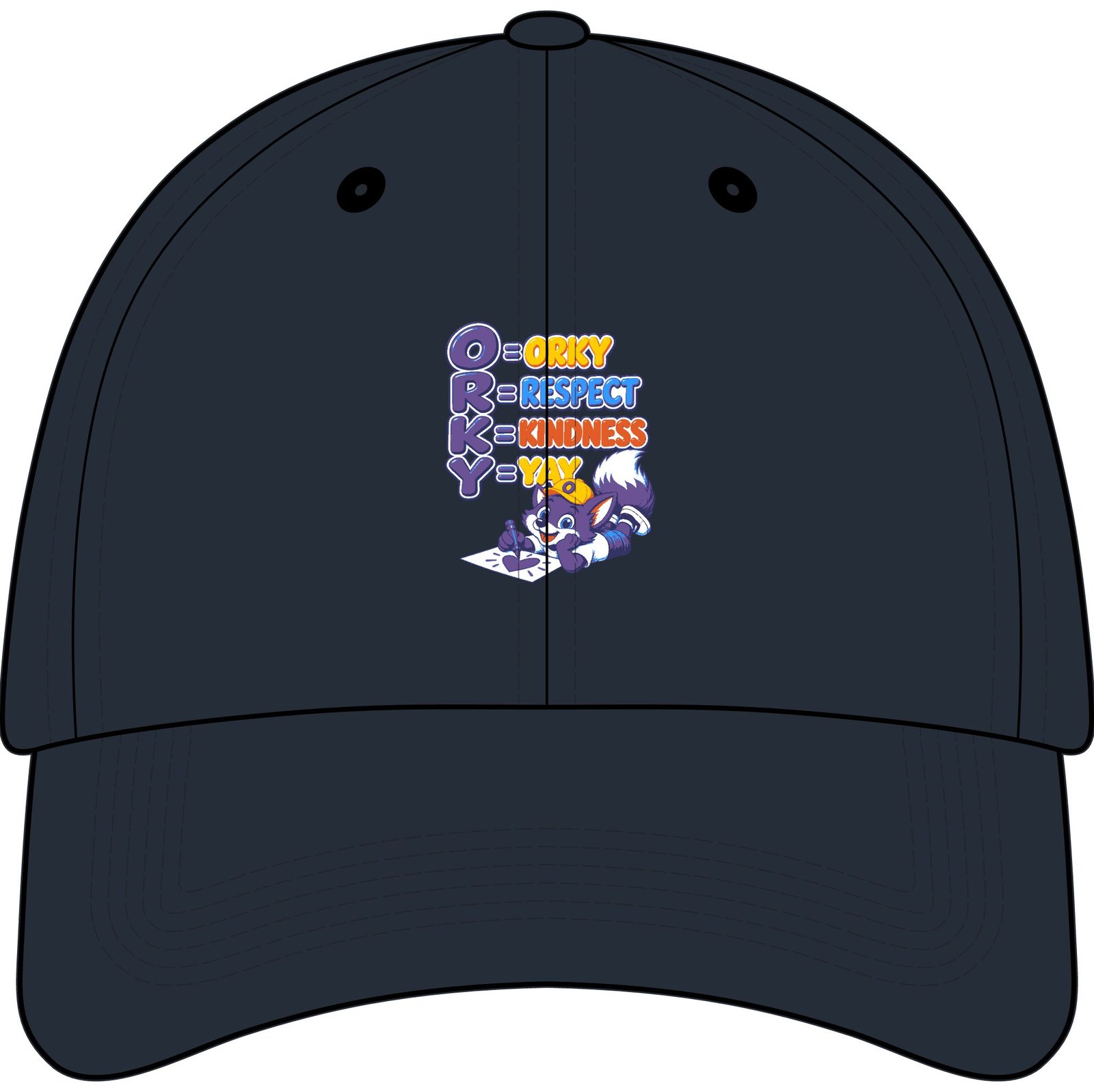 Youth Baseball Cap — "Okay, Respect , Kindness , Yay " - Image 25