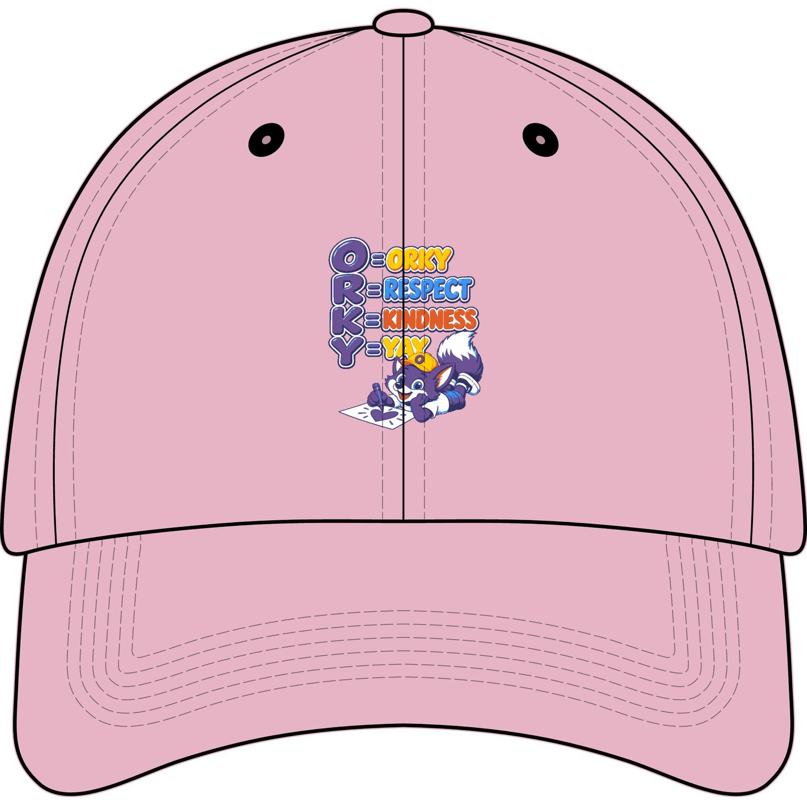 Youth Baseball Cap — "Okay, Respect , Kindness , Yay " - Image 29