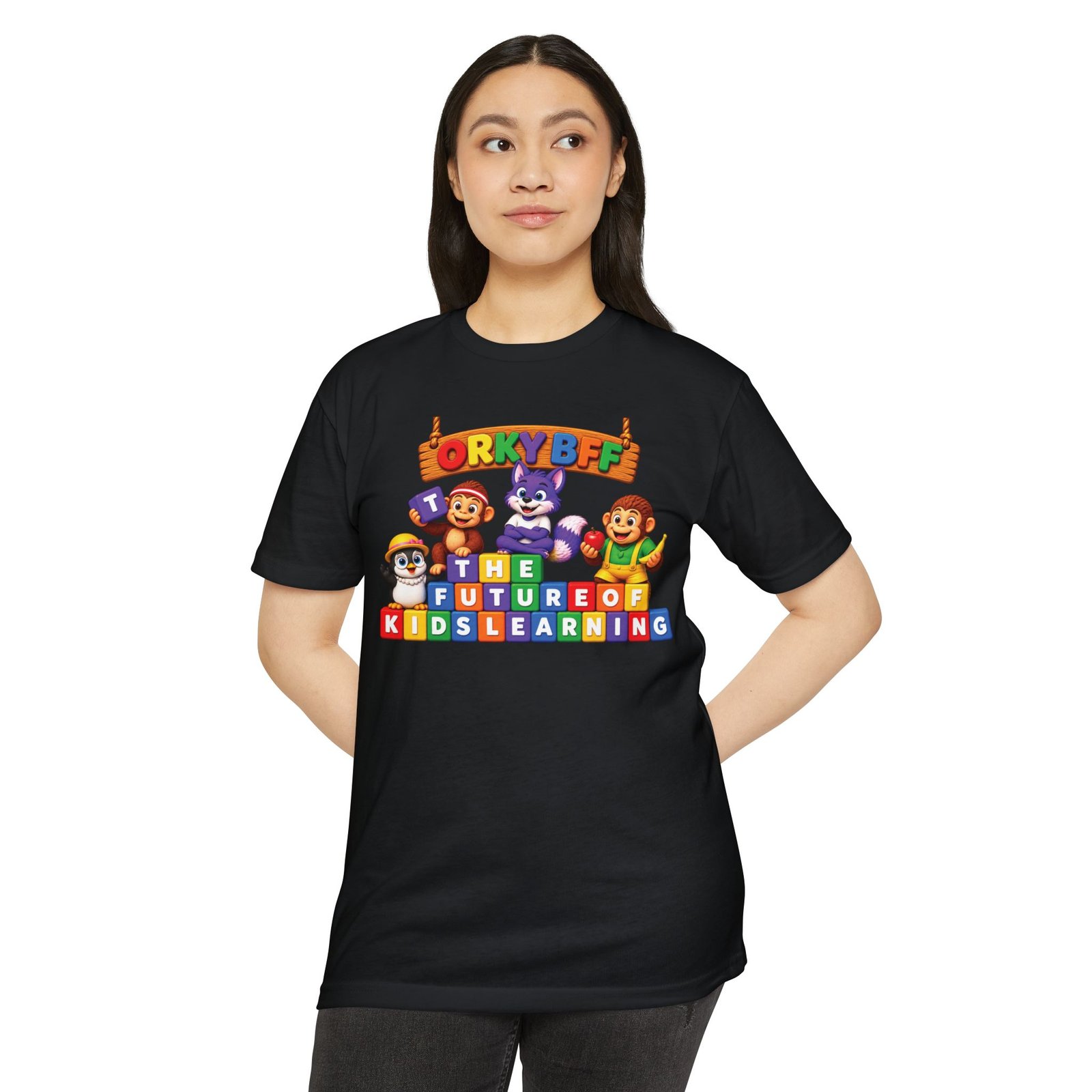 Unisex CVC Jersey T-shirt – "ORKYBFF: The Future of Kids Learning" - Image 35