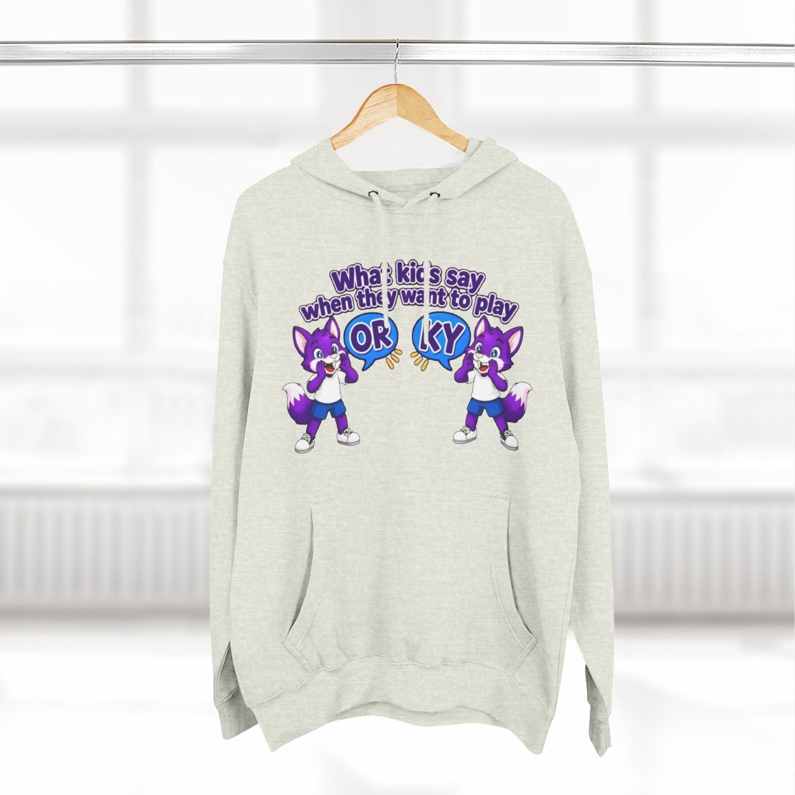 Three-Panel Fleece Hoodie— " What Kids Say " - Image 28
