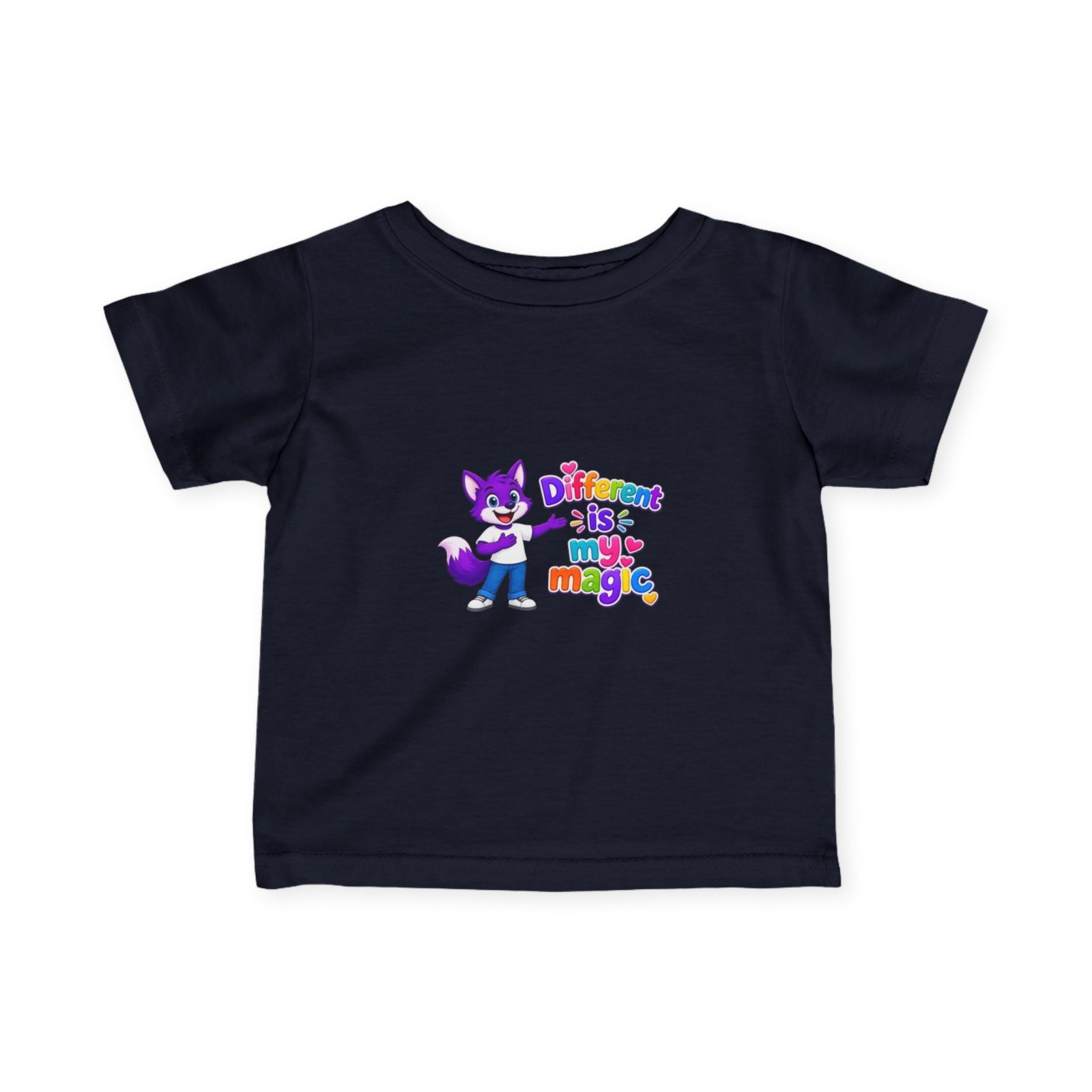 Infant Fine Jersey Tee— "Different is my Magic" - Image 49