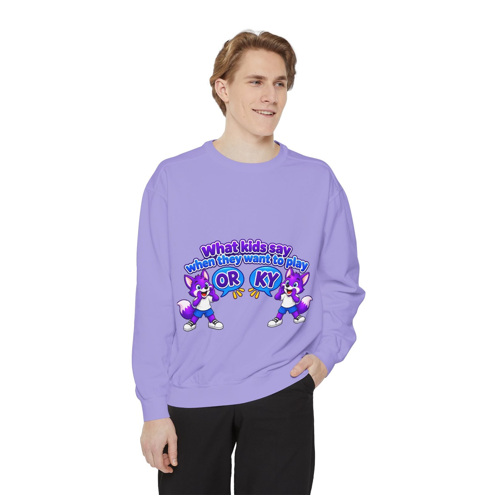Playful 'What Kids Say When They Want to Play' Sweatshirt - Image 87