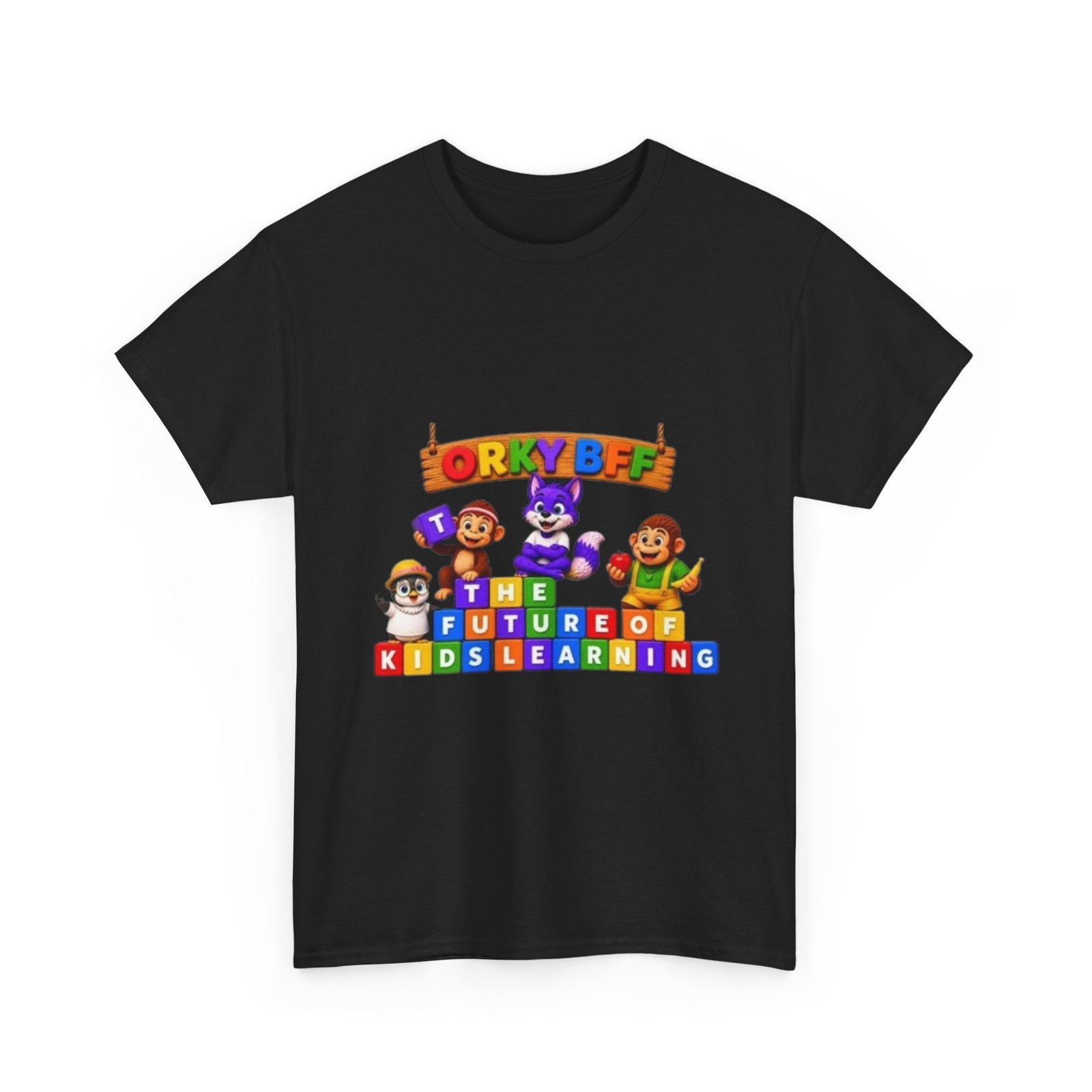 Unisex Heavy Cotton Tee — "ORKYBFF: The Future of Kids Learning" - Image 5