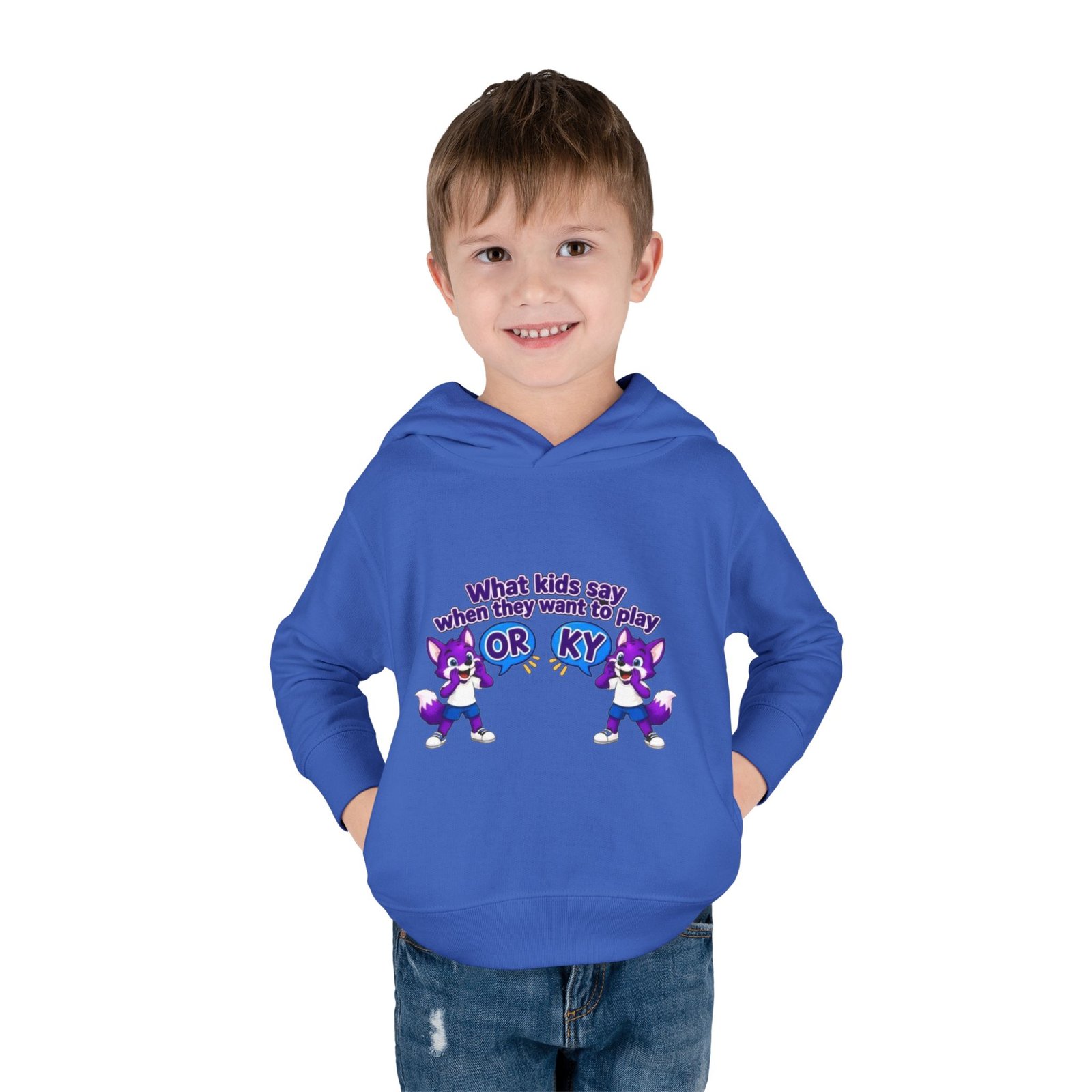 Toddler Pullover Fleece Hoodie__ "What Kids Say " - Image 19