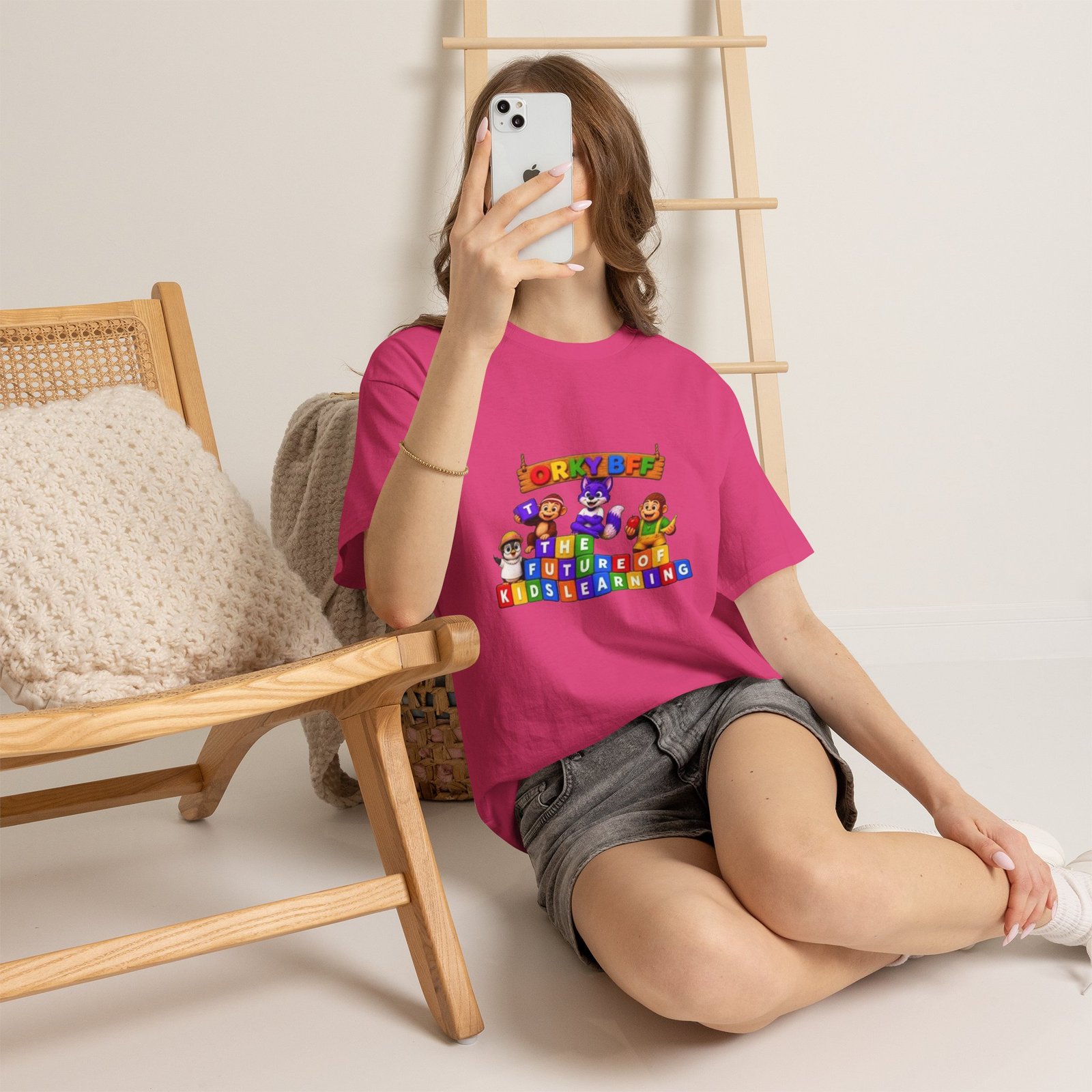 Unisex Heavy Cotton Tee — "ORKYBFF: The Future of Kids Learning" - Image 52